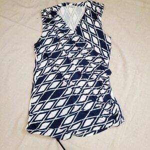41 HAWTHORN Montgomery Cross Front Knit Top, XS
